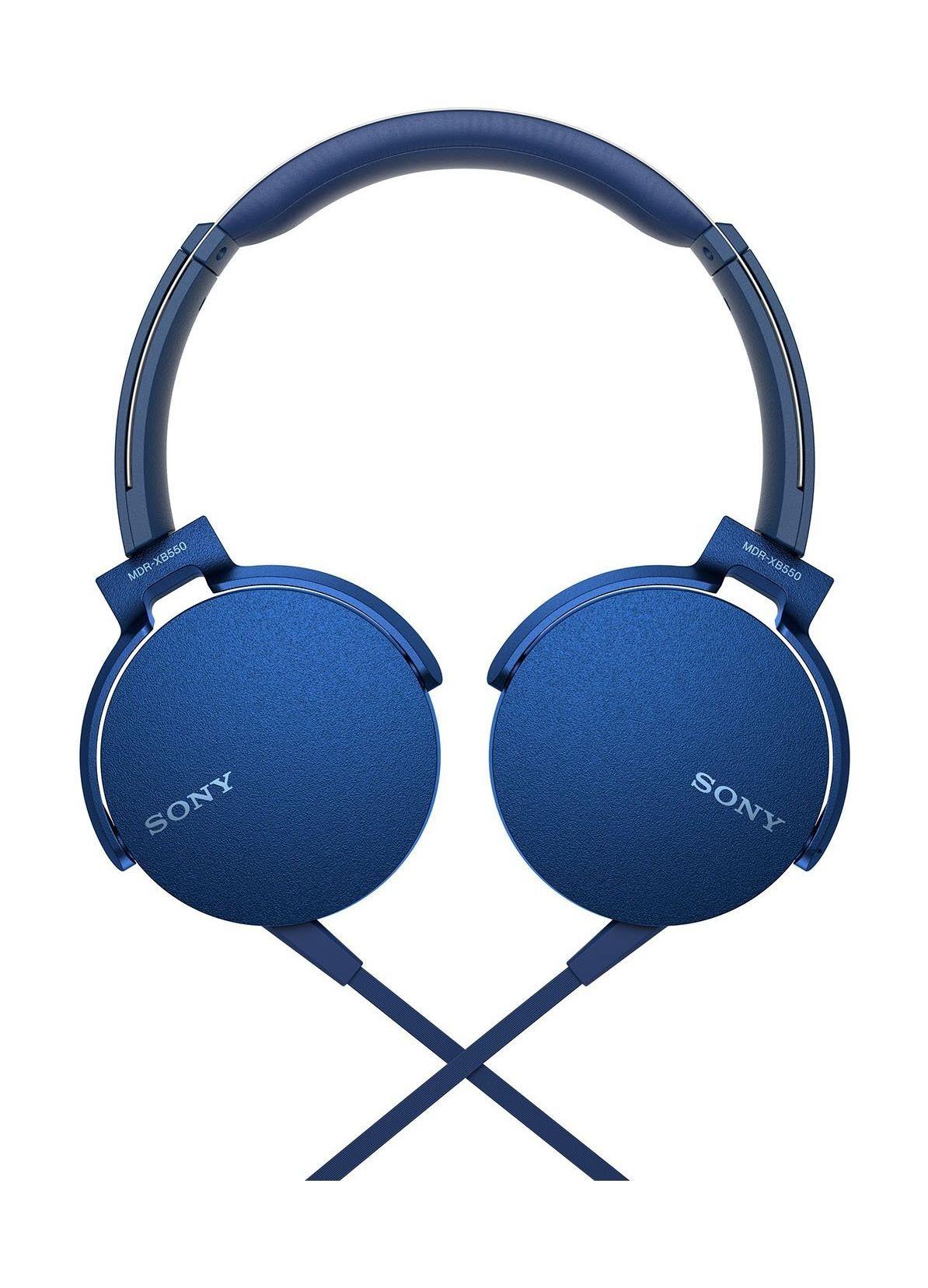 HCM Tai nghe chụp tai On ear Sony XB550AP EXTRA BASSXanh- Hãng Phân Phối