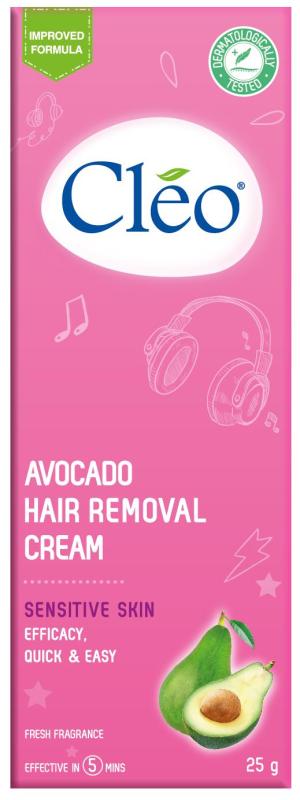 Kem Tẩy Lông Cho Da Nhạy Cảm Cleo 25g Avocado Hair Removal Cream Sensitive Skin tốt nhất