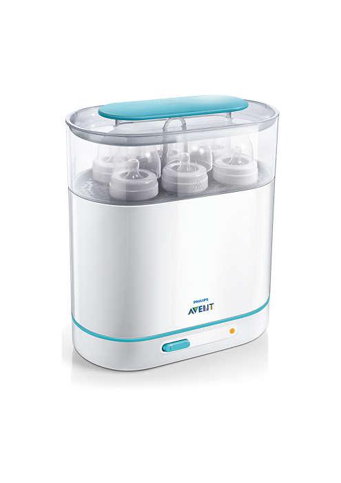 Máy tiệt trùng bình sữa 3 trong 1 Philips Avent (SCF284/02)