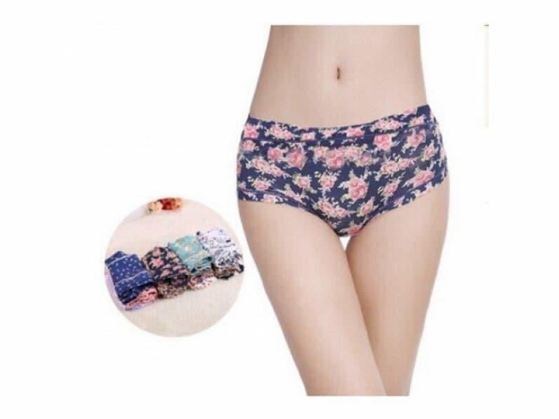 Combo 5 quần lót Vic điều hòa họa tiết cho nữ loại lưng cao