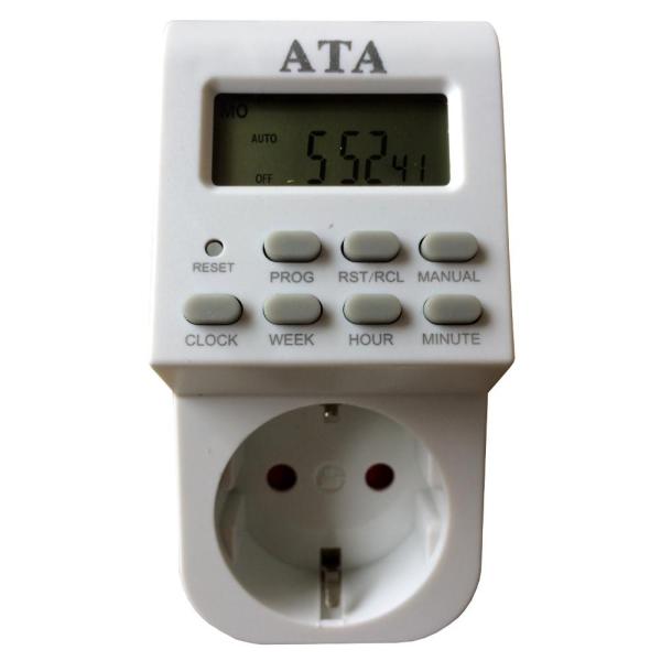 Bảng giá Ổ cắm hẹn giờ điện tử ATA AT20B - hẹn giờ tắt mở thiết bị điện tự động.