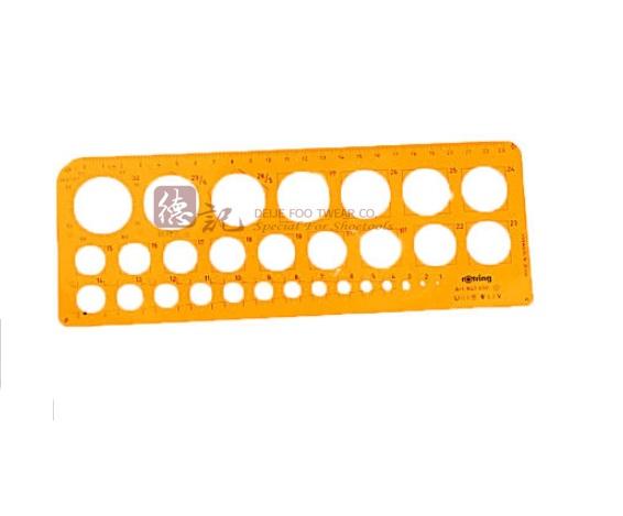 Thước mẫu vẽ hình elip Template Ruler 158