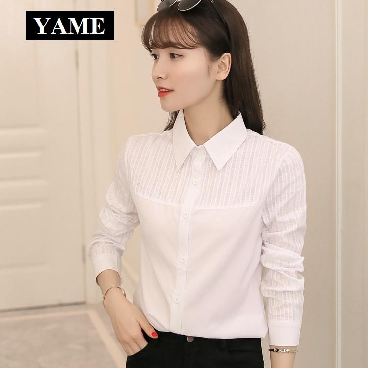 Áo Sơ Mi Nữ YAME New 2018 SS6V8 White