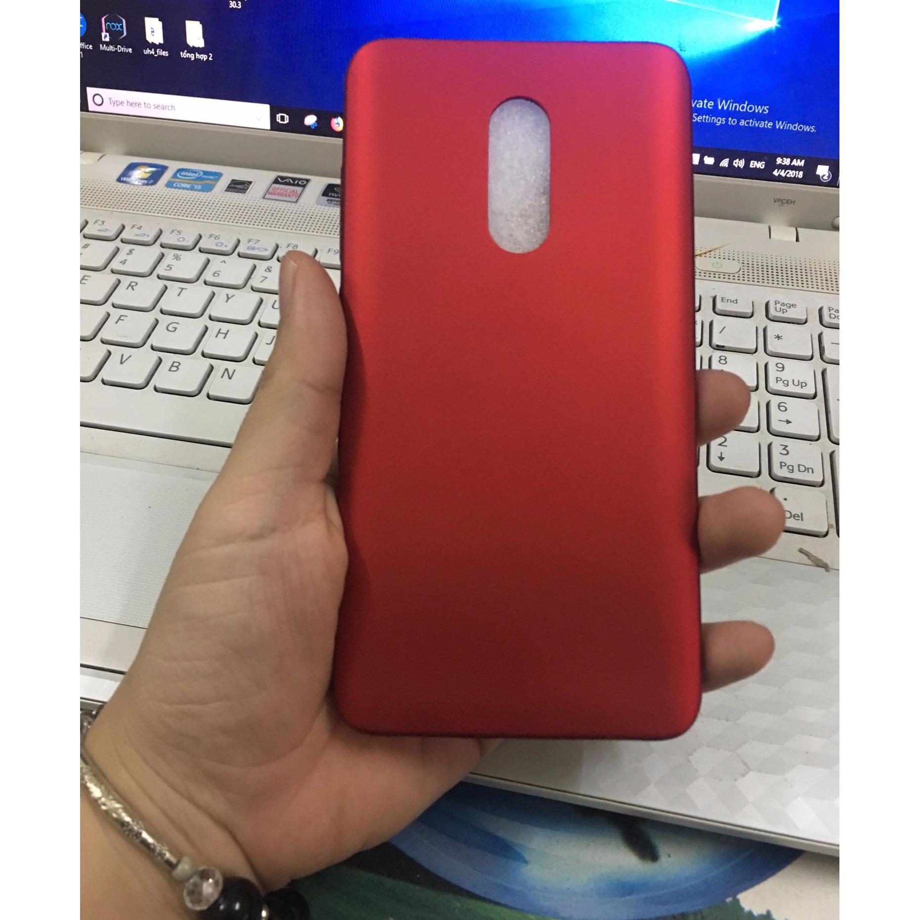 Ốp lưng dẻo màu cho xiaomi Note4X tặng kính cường lực