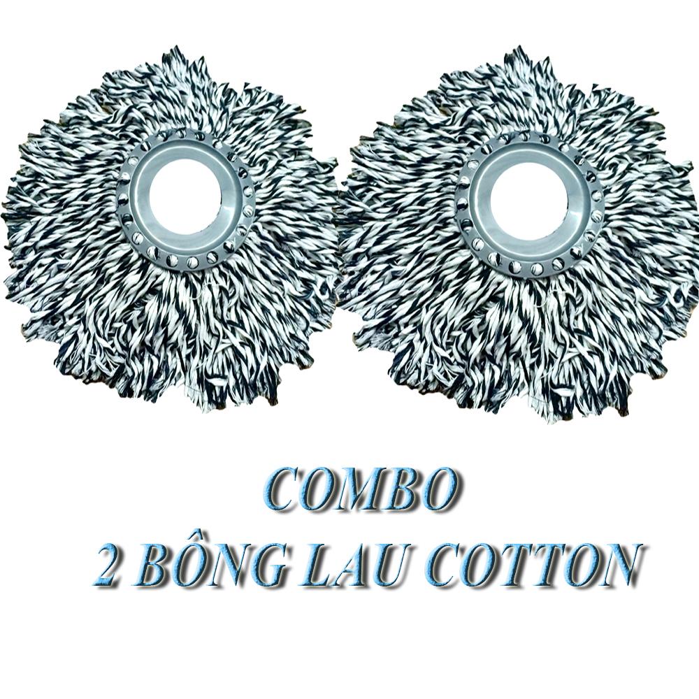 Combo 2 Bông lau nhà 360 độ Đệ Nhất Phu Nhân (Cotton-sợi tim đèn)