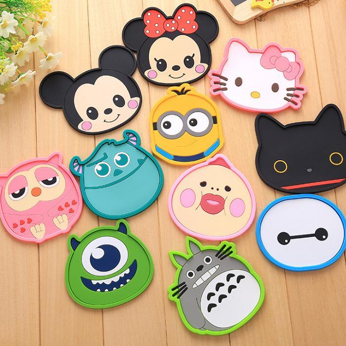 [HCM]Bộ 4 miếng đế lót ly hình thú cute dễ thương