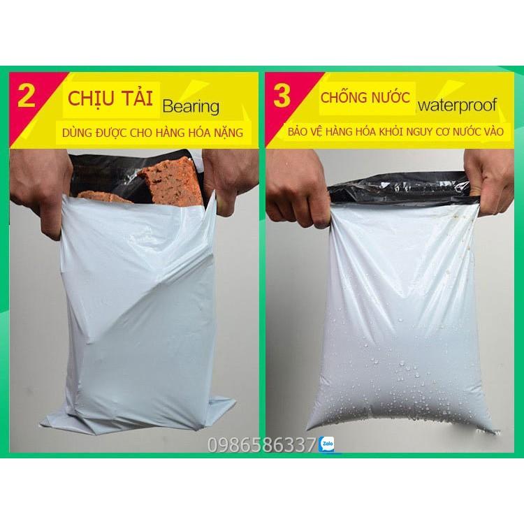 [TRẮNG-DÀY]Túi đóng hàng chống bóctúi niêm phong dán miệng đóng gói vận chuyển thay băng dính+túi nilon truyền thống