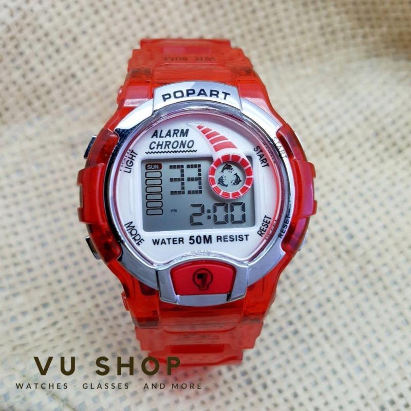 Nơi bán ĐỒNG HỒ BÉ TRAI POPART 494 ĐÈN LED ĐỔI MÀU - MÀU XANH, ĐỎ