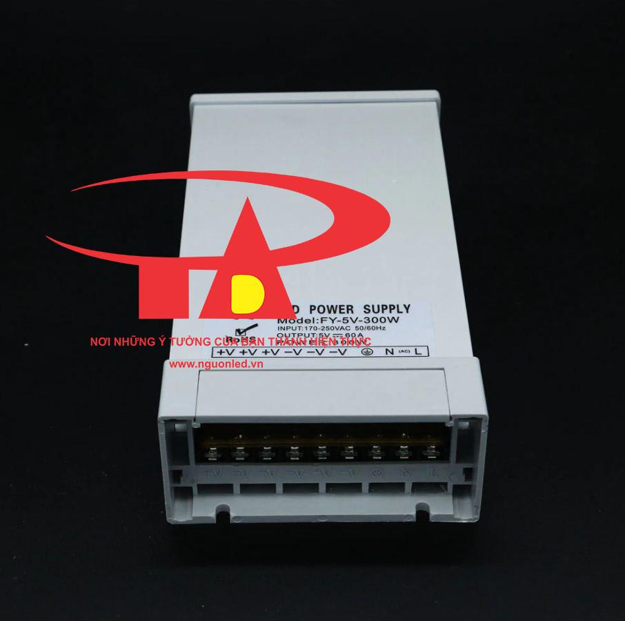 Nguồn tổ ong, nguồn led 5V 60A, 300W (NÊN MUA), ngoài trời, chống mưa, loại tốt, giá rẻ, chất lượng