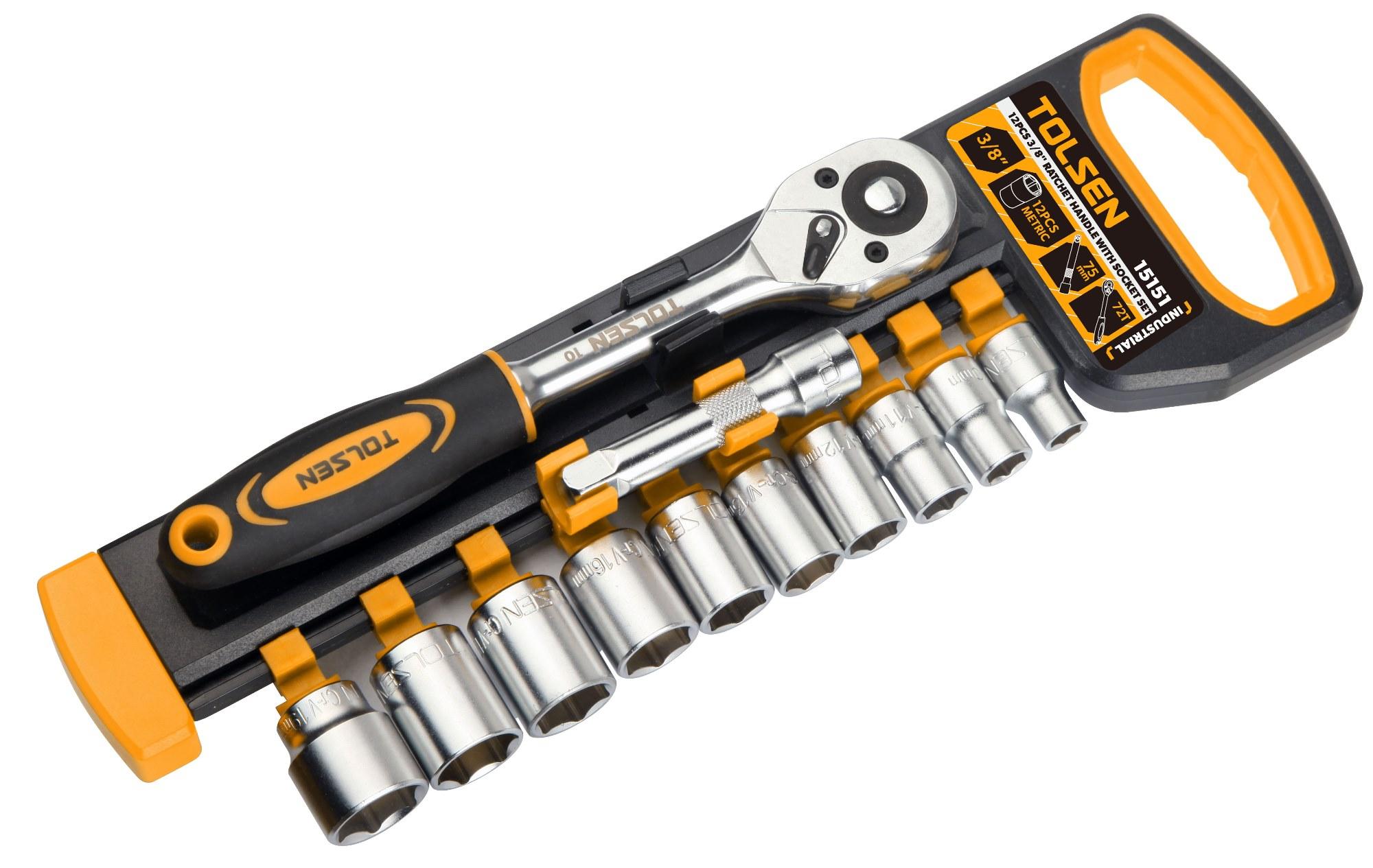 Bộ đầu típ tự động 12 món tolsen 15151- 3/8