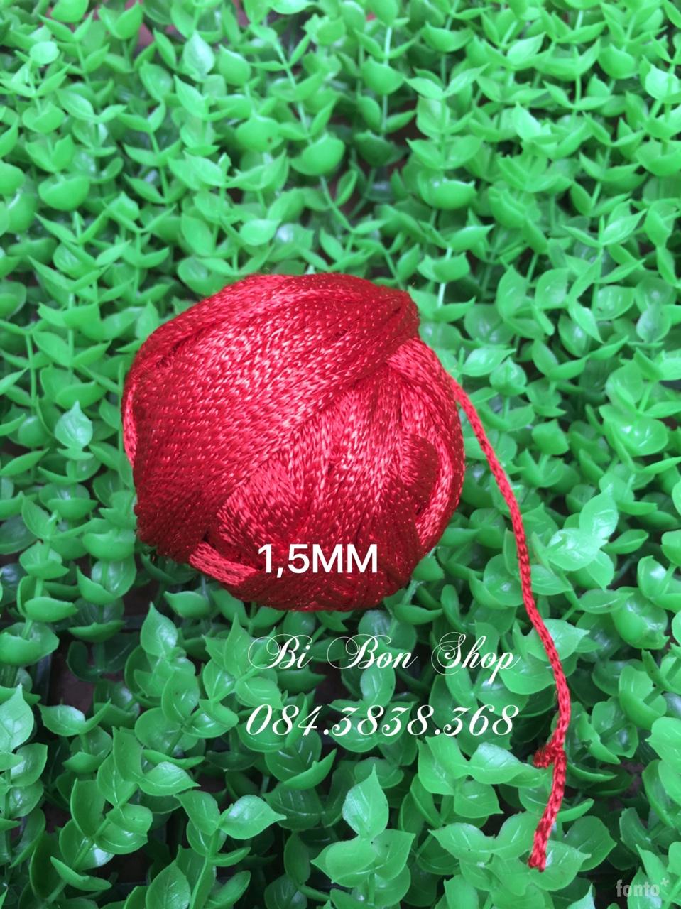 Dây đan vòng 1,5mm đỏ - cuộn 70m