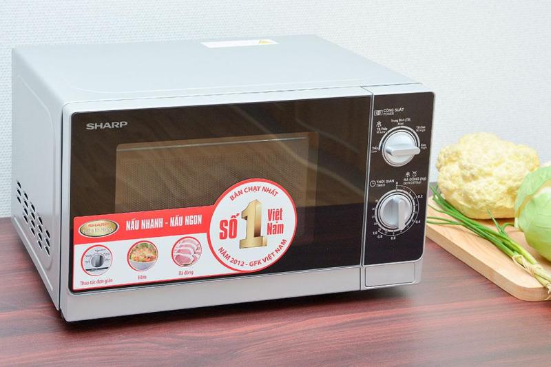 LÒ VI SÓNG CƠ SHARP R-205VN-S - 20 LÍT - MÀU BẠC