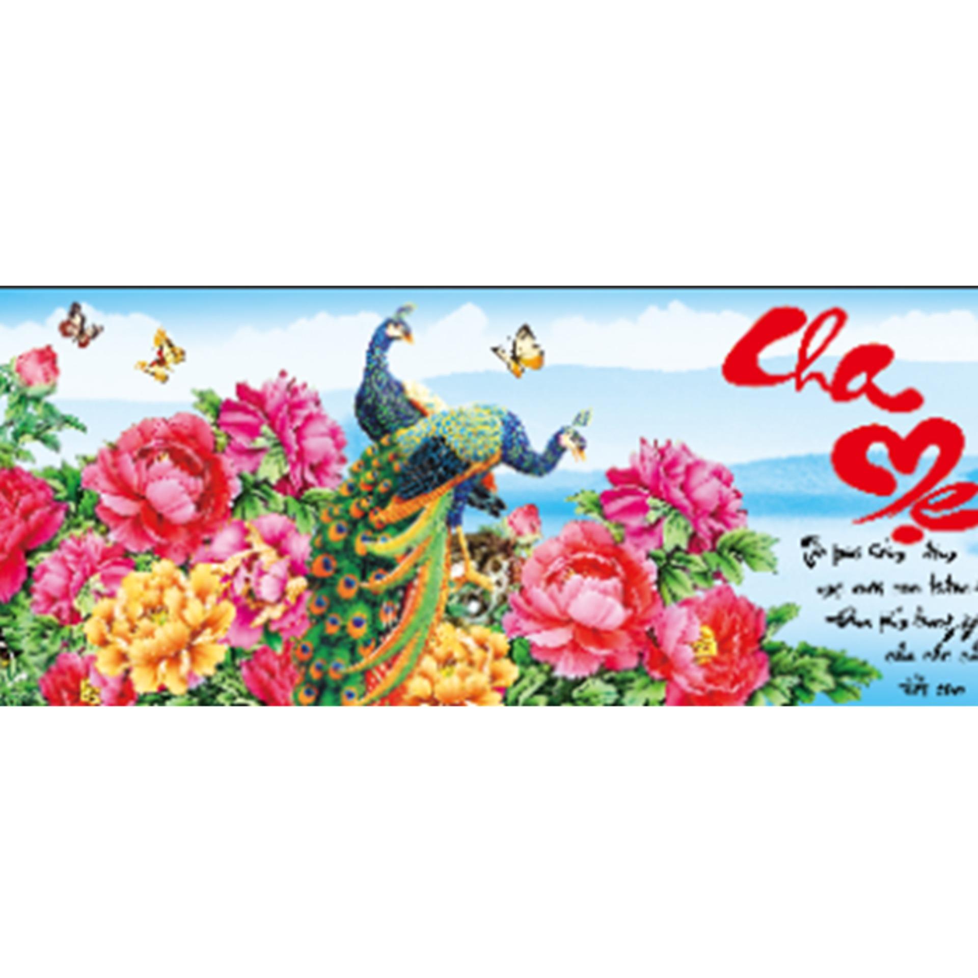 X8038-Tranh thêu chữ thập cha mẹ-