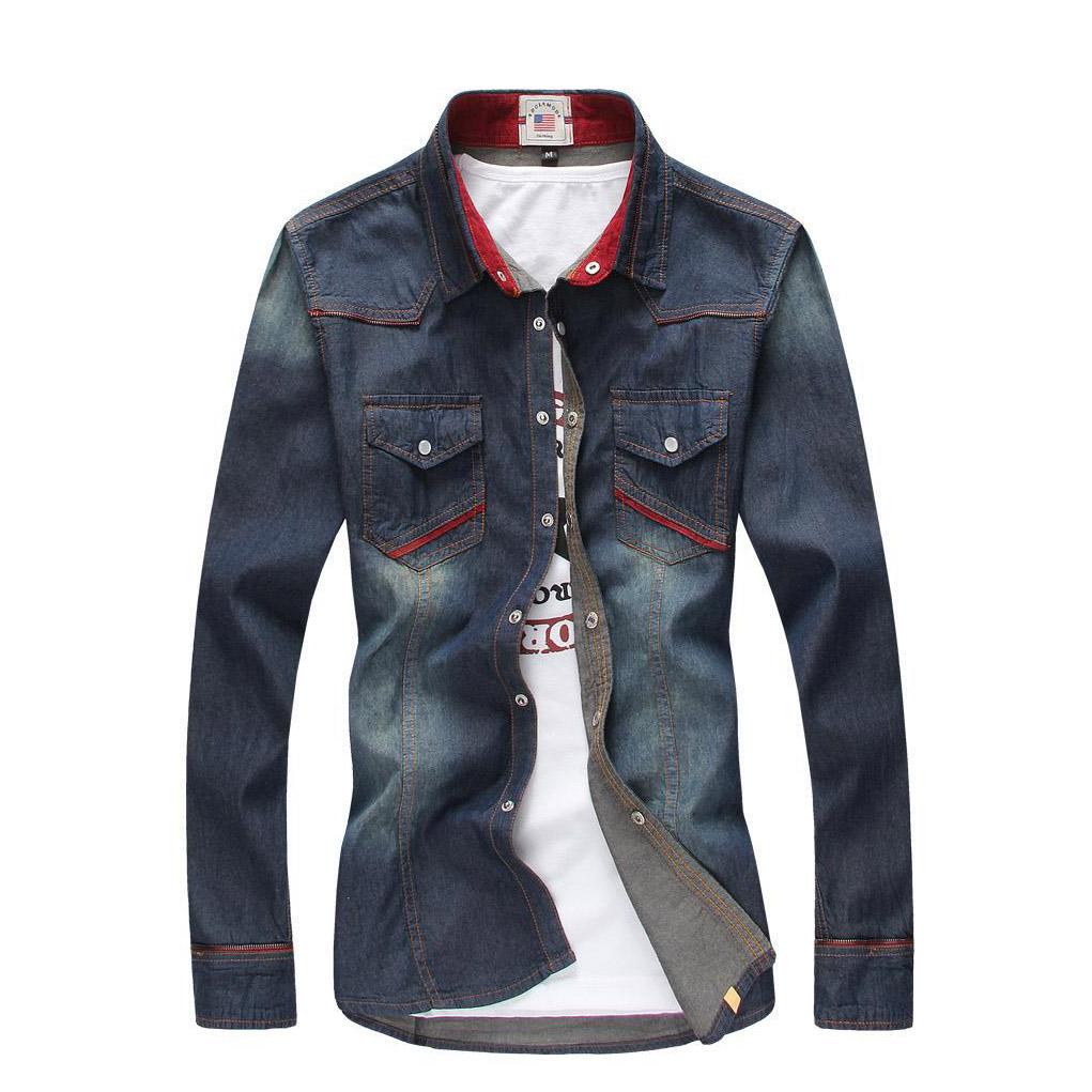 Áo sơ mi denim túi hộp mã: nm635.