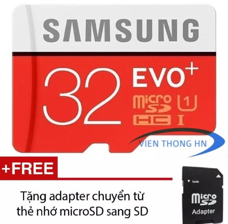 Thẻ nhớ MicroSDHC Samsung Evo Plus 32GB UHS-I U1 -  KÈM ADAPTER