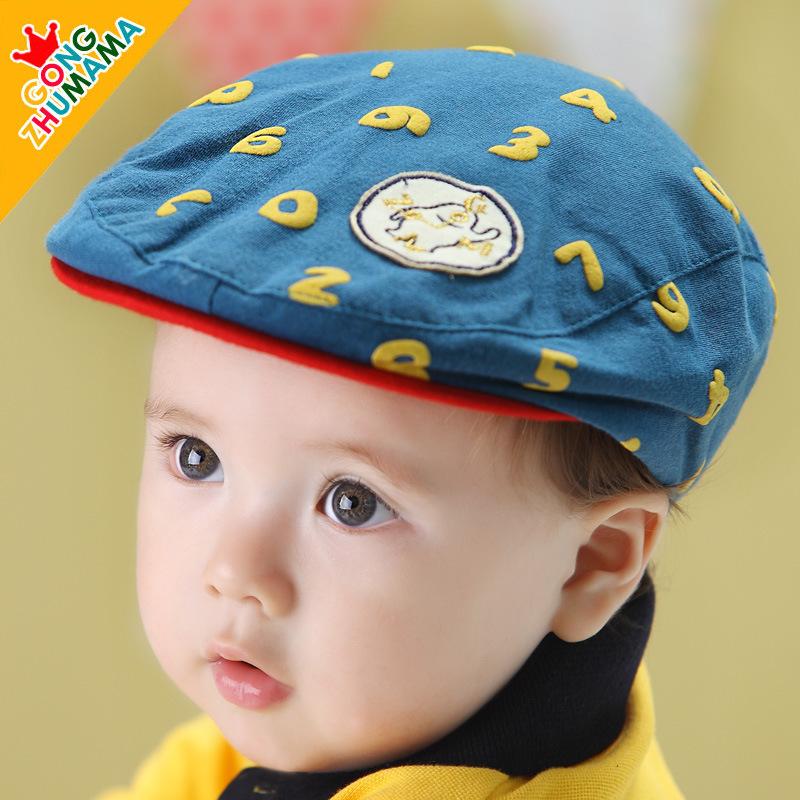 Mũ beret cho bé dưới 3 tuổi, vòng đầu 46-48cm