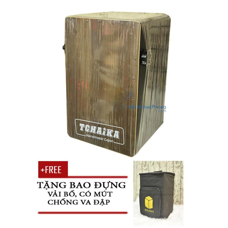 Trống Cajon Handmade Thái Lan TCHAIKA giá rẻ có Snare + Bao đựng trống - Việt Hoàng Phong