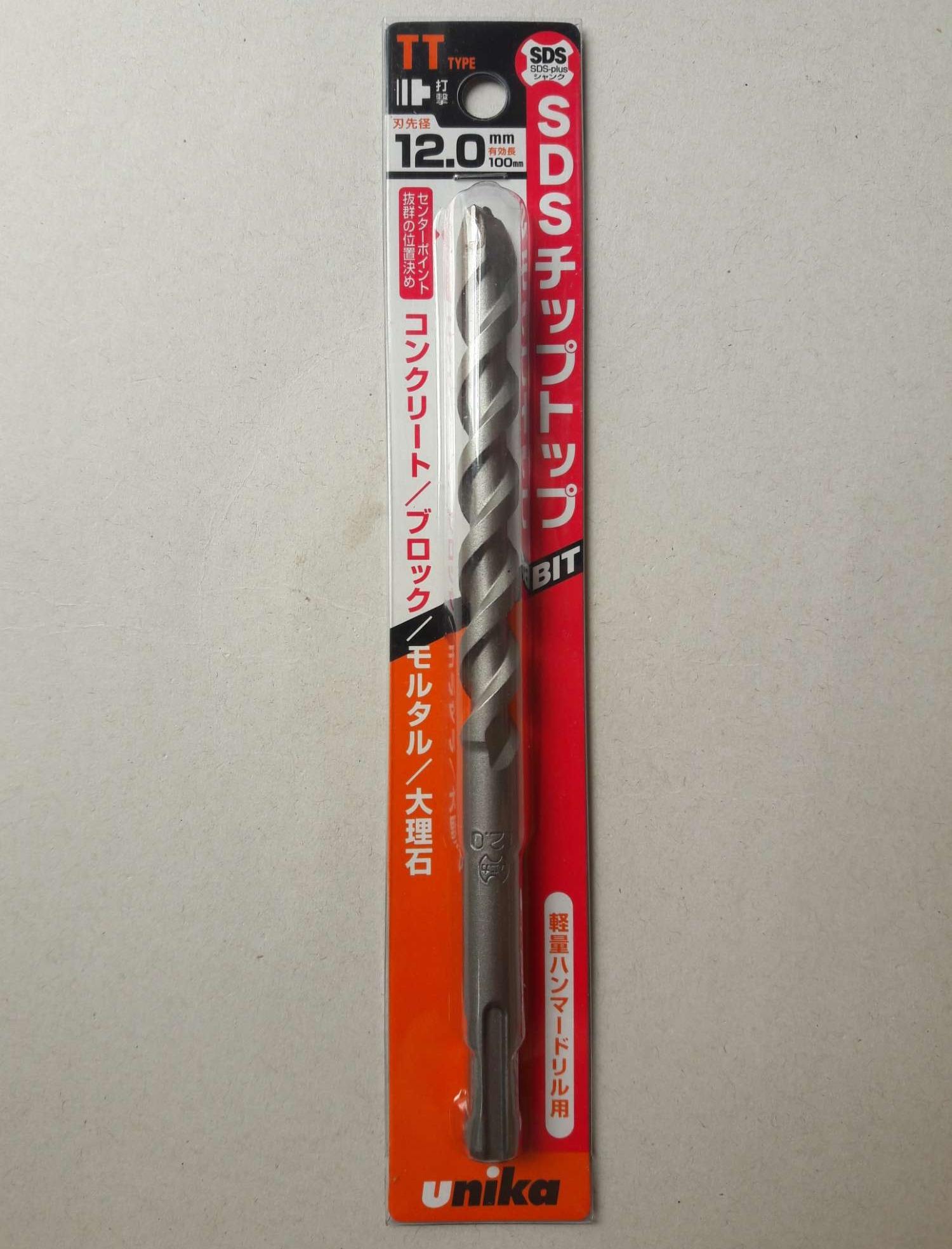 Mũi khoan bê tông chuôi gài unika tt12.0*160mm