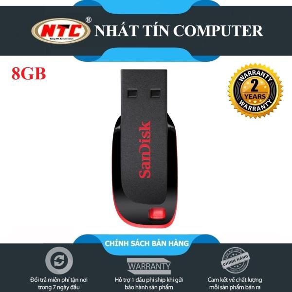 USB Sandisk Cruzer Blade CZ50 8GB (đen) - Nhất Tín Computer