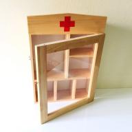 Tủ thuốc y tế gia đình - tủ thuốc gỗ VẬT DỤNG Y TẾ QUAN TRỌNG - tủ thuốc treo tường trang trí nhà Bạn thumbnail