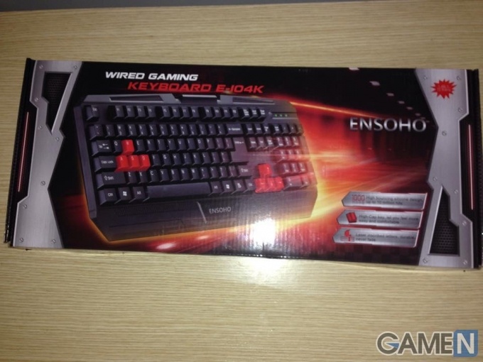 Đánh giá Wired Gaming Keyboard E-104k Ensoho: Bàn phím chơi game đặc trị cho quán net - ảnh 1