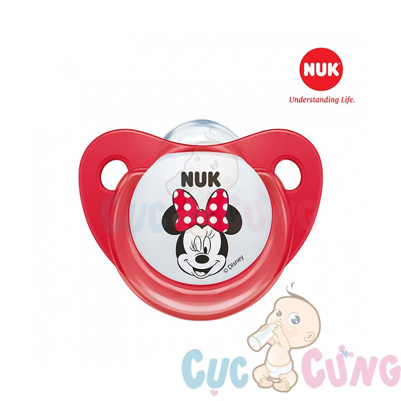 Bộ 2 ty ngậm nuk silicone mickey sleeptime 0-6m nu34338