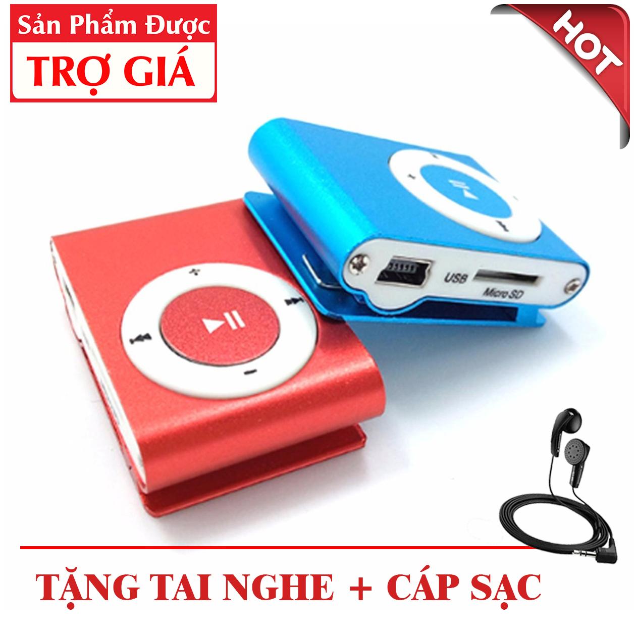 Máy nghe nhạc MP3 MINI - Tặng tai nghe + Cáp sạc