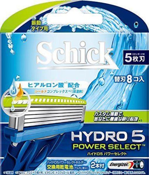 Vỉ 8 lưỡi dao cạo râu chạy pin Schick Hydro 5 Power Select - Nhật Bản
