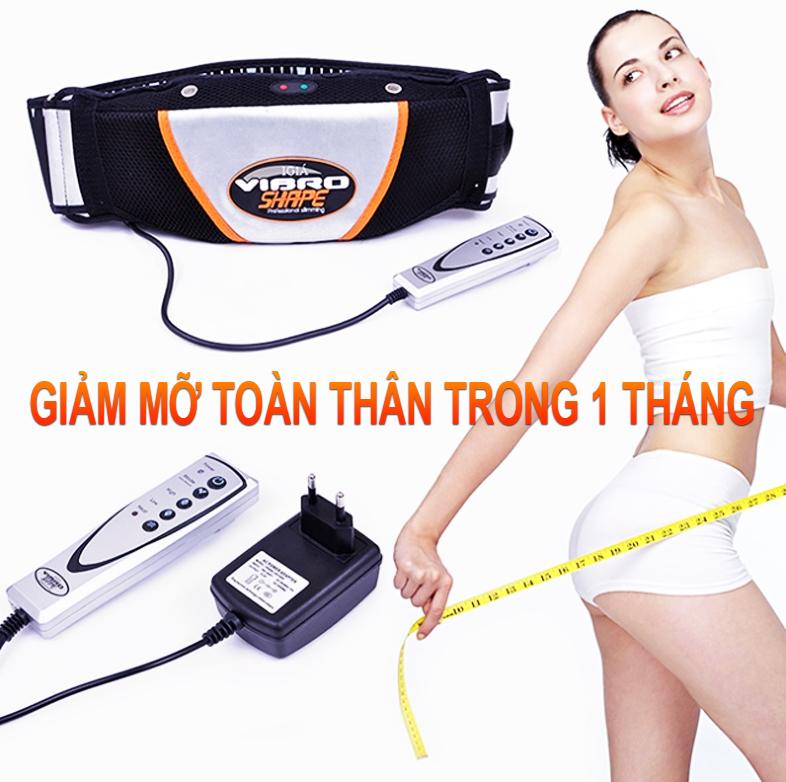 Đai massage làm thon cơ thể rung, nóng Vibro Shape