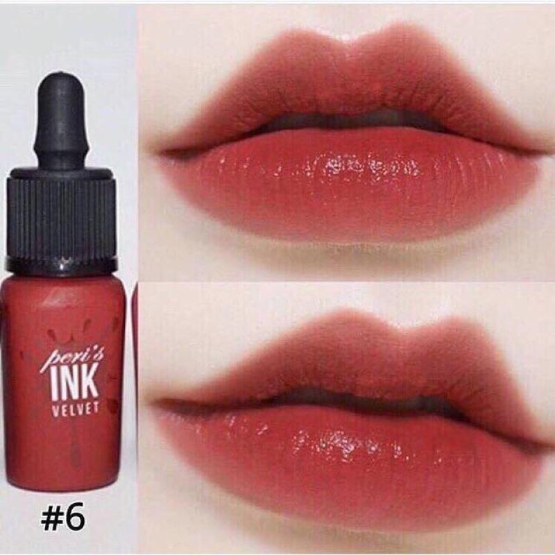 SON PERIS INK VELVET màu #06: #đỏ gạch pha nâu