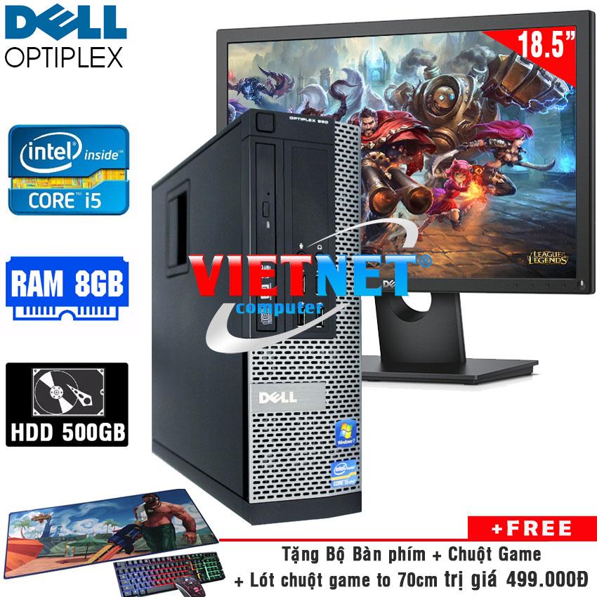 Bộ máy tính đồng bộ dell optiplex 390/990 + lcd dell 185 inch. tặng bàn phím chuột miếng lót chuột