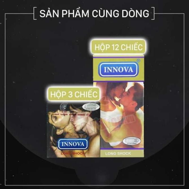 Combo 1 hộp Bao Cao Su Innova Vàng - Gân Gai-kéo dài thời gian Cực tốt tặng 1 hộp Innova 3C