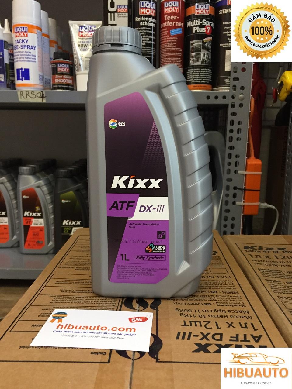 Dầu số tự động kixx atf dx iii – 1l
