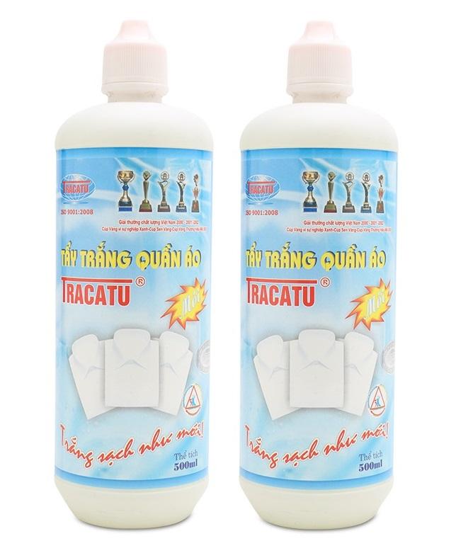 3 LỌ NƯỚC TẨY MỐC,TẨY TRẮNG QUẦN ÁO TRACATU 500ML