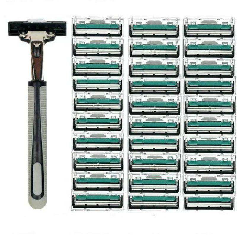 Dao cạo râu lưỡi kép 30 lưỡi đi kèm