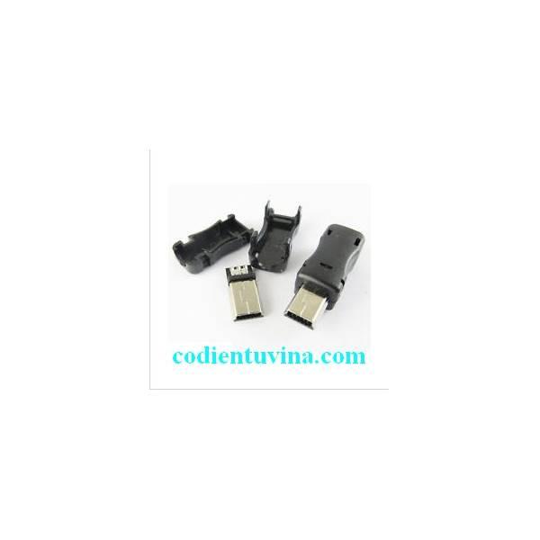 Đầu cắm vỏ nhựa mini usb