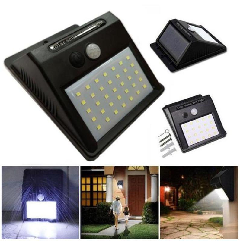 Đèn năng lượng mặt trời Solar 35 LED 3 chế độ sáng 7W (Đen)
