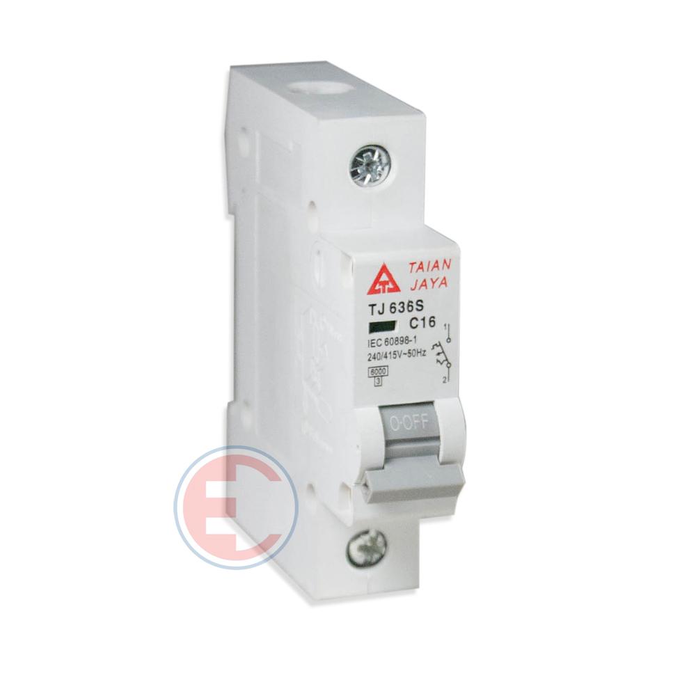 Cầu dao mcb taian-jaya 1p 40a dòng cắt 6ka