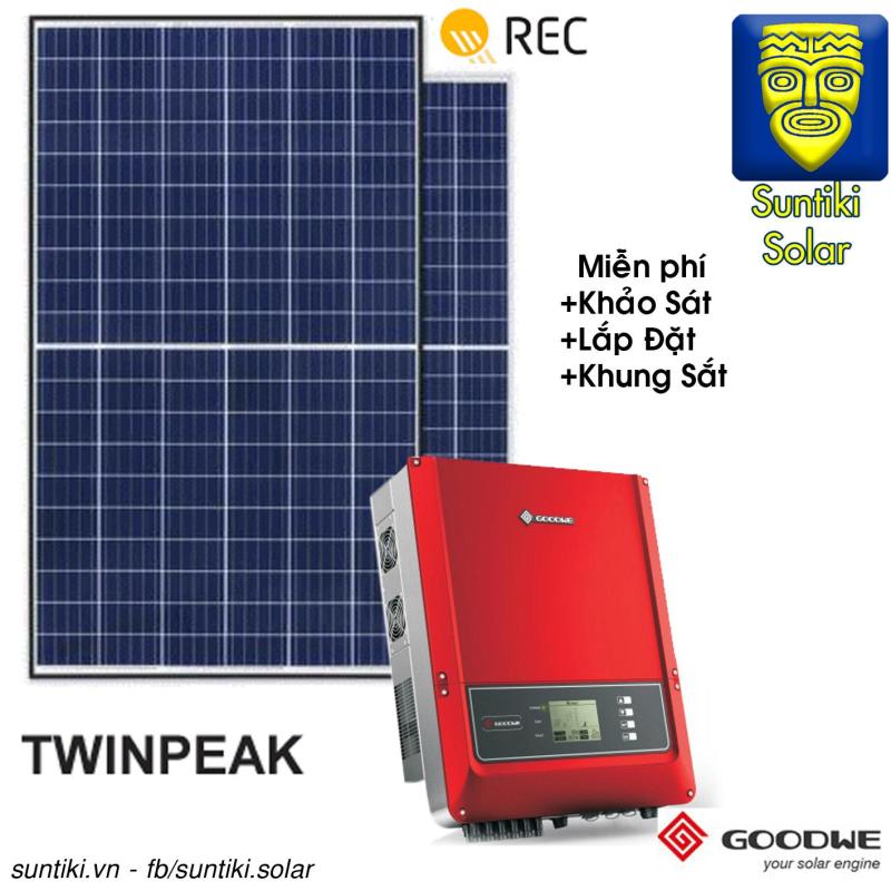 Bảng giá Combo Hệ thống điện năng lượng mặt trời - 3420W (12 tấm pin  REC + Máy biến tần Goodwe)