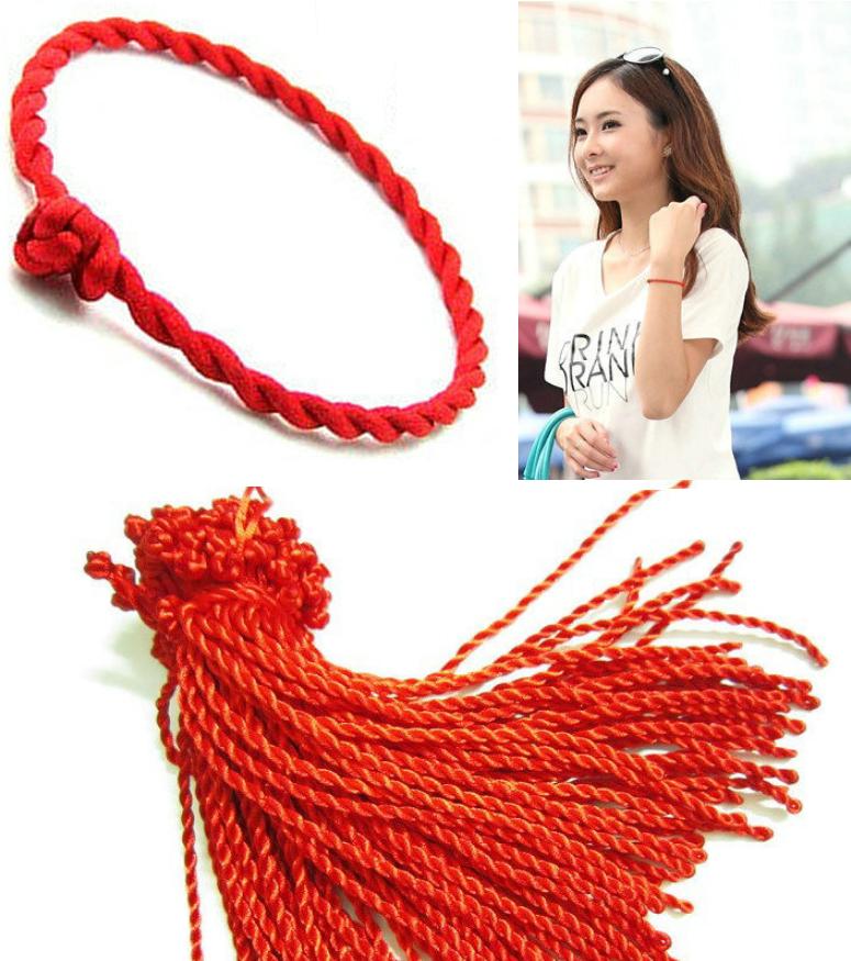 Combo 15 vòng tay chỉ đỏ may mắn loại chỉ dày