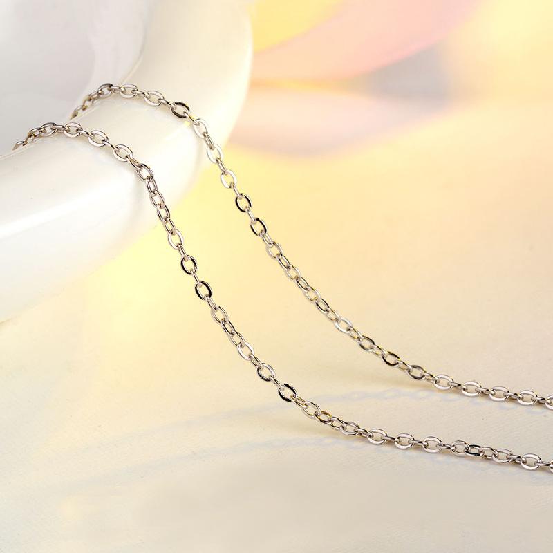 Dây chuyền bạc nữ S925-Kiểu mắt xích nhỏ D68