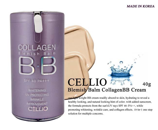 Kem Nền Cellio Collagen Blemish Balm B.B Hàn Quốc