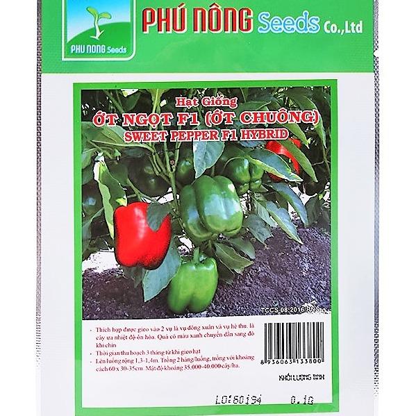 [HCM]Hạt giống Ớt Ngọt F1 (Ớt Chuông) PN_gói 01g