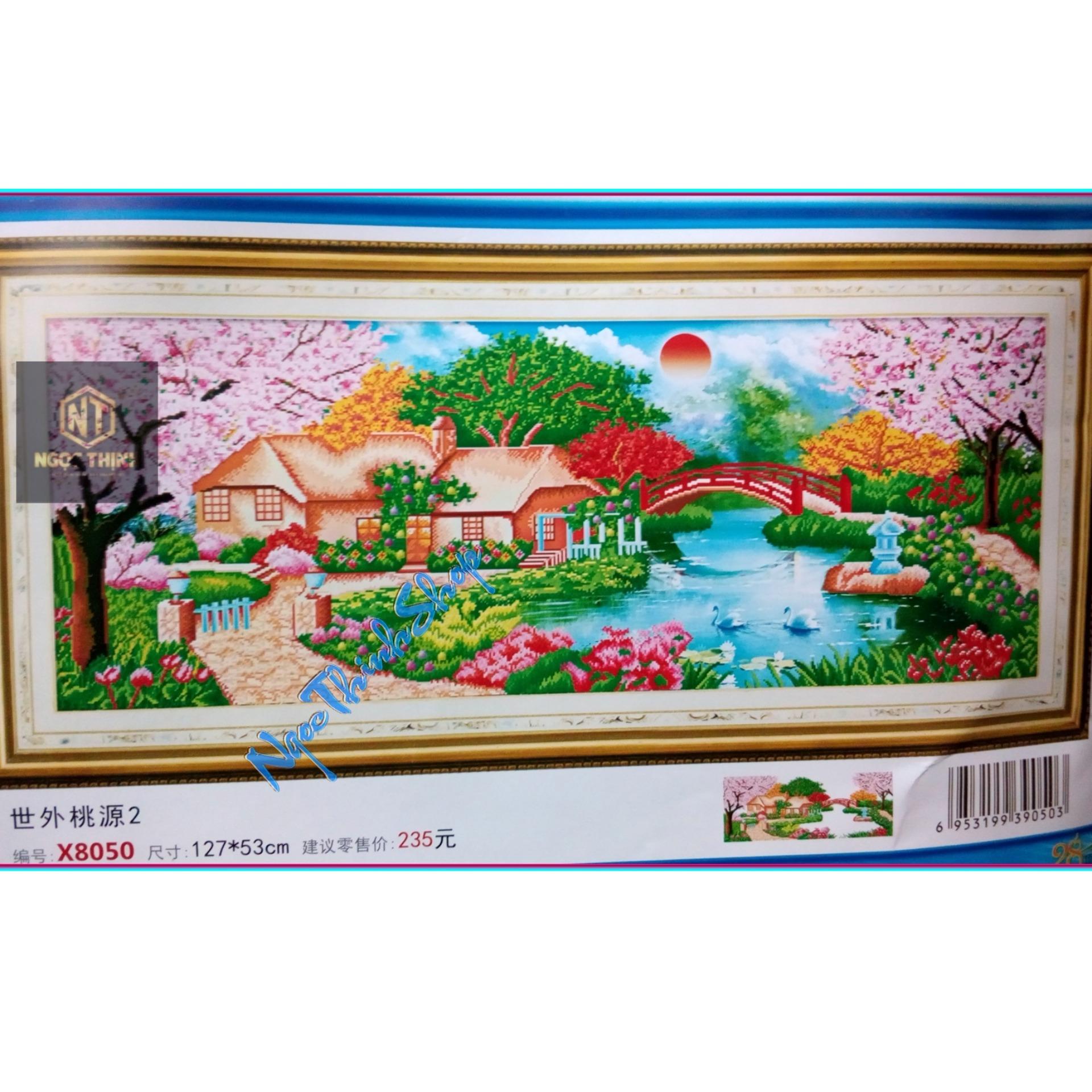X8050-Tranh thêu chữ thập tổ ấm