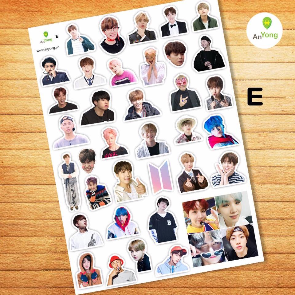 Hình dán Sticker BTS