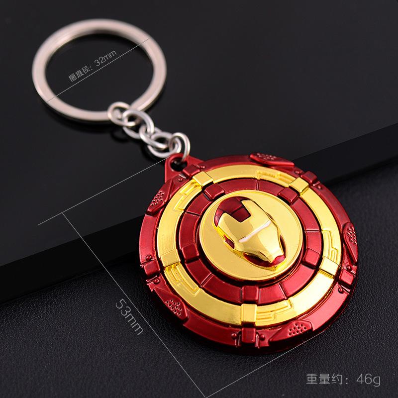 (Giảm giá thu hồi vốn)(Hình ảnh thực tế) Moc khoa Móc khóa Khiên Iron Man độc đáo Gapuky