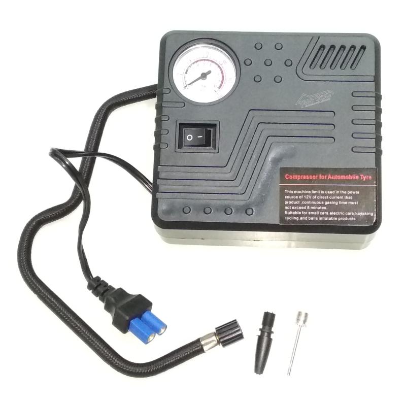 Máy bơm hơi MINI AIR COMPRESSOR sử dụng nguồn kích bình EC5 dùng cho ô tô, xe máy B120KB