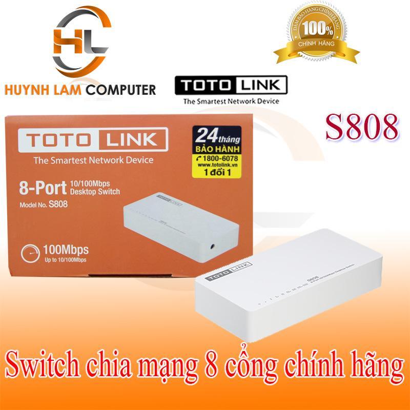 Bảng giá Switch 8 cổng S808 Totolink 100Mbps Phong Vũ