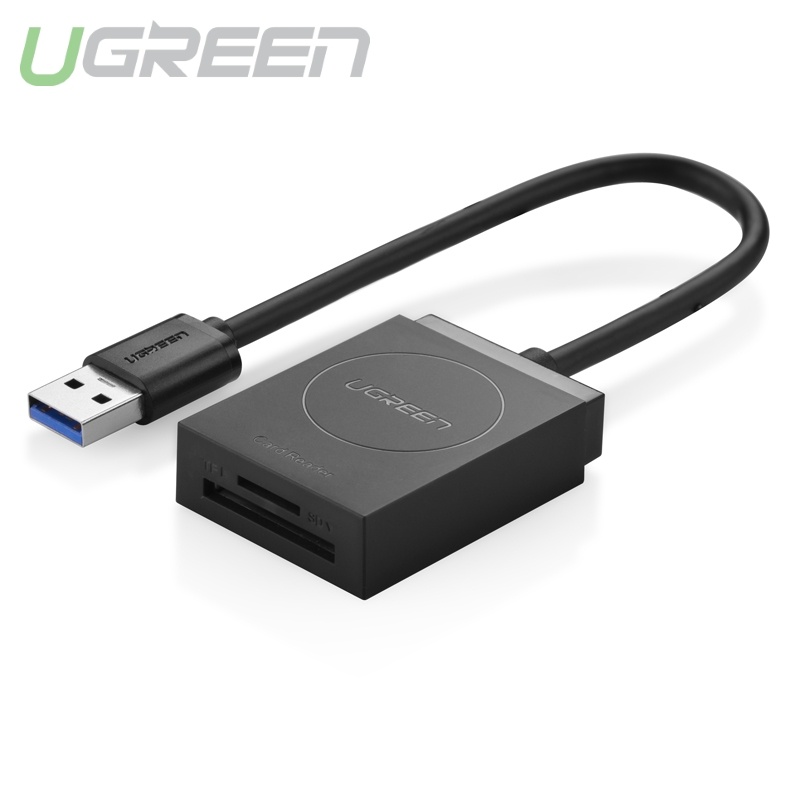 Đầu đọc thẻ USB 3.0 Card Reader Hỗ trợ thẻ TF và SD dài 15CM UGREEN CR127 20250 Đầu đọc thẻ USB 3.0 Card Reader Hỗ trợ thẻ TF và SD dài 15CM UGREEN CR127 20250