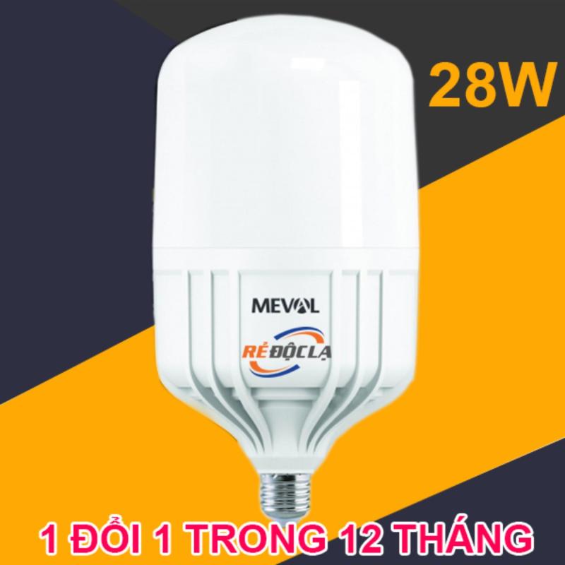 Bóng Đèn Led Trụ Công Suất 28W Meval - HÀNG CAO CẤP ( Ánh sáng trắng )